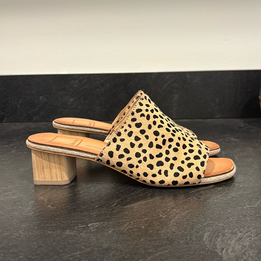 Cheetah Print Mules